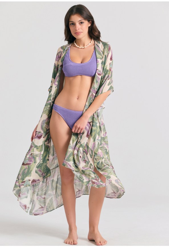 Γυναικείο κιμονό με all over τύπωμα