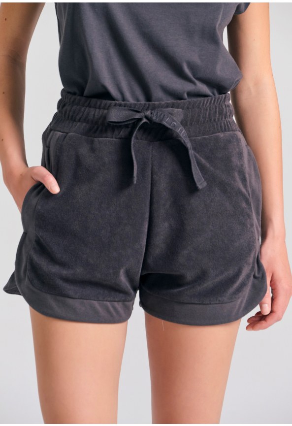 Loose fit γυναικείο πετσετέ σορτς