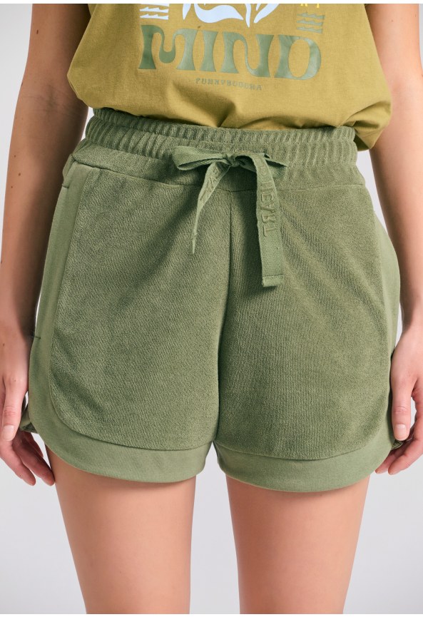 Loose fit γυναικείο πετσετέ σορτς