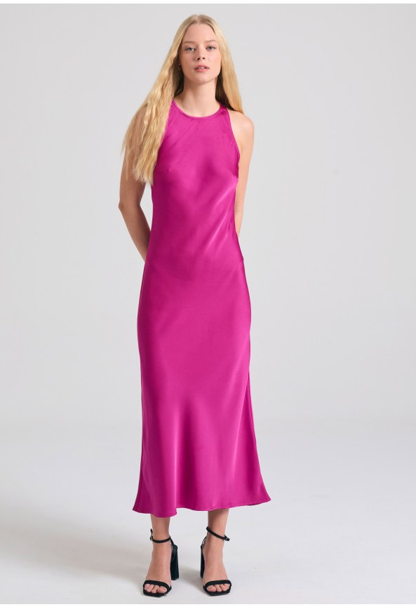 Μίντι φόρεμα σε γραμμή Άλφα