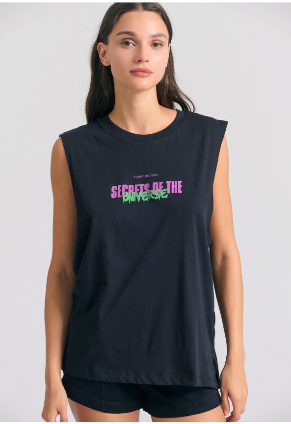 Γυναικείο t-shirt με zodiac art τύπωμα στην πλάτη