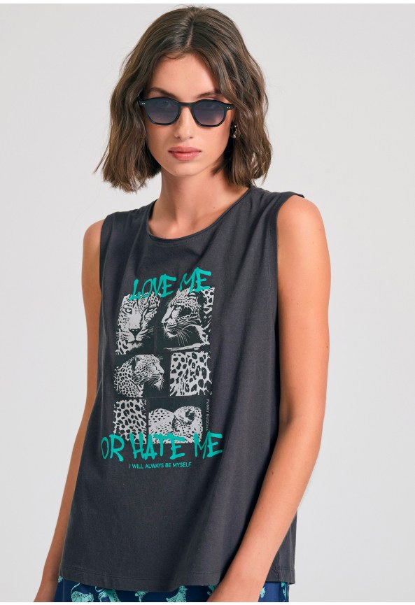 Γυναικείο tank top με photographic τύπωμα