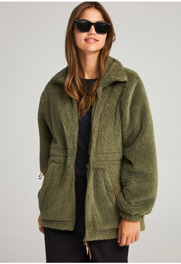 Γυναικεία fleece ζακέτα