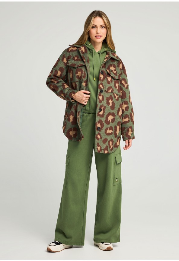 Λεοπάρ faux fur τζάκετ