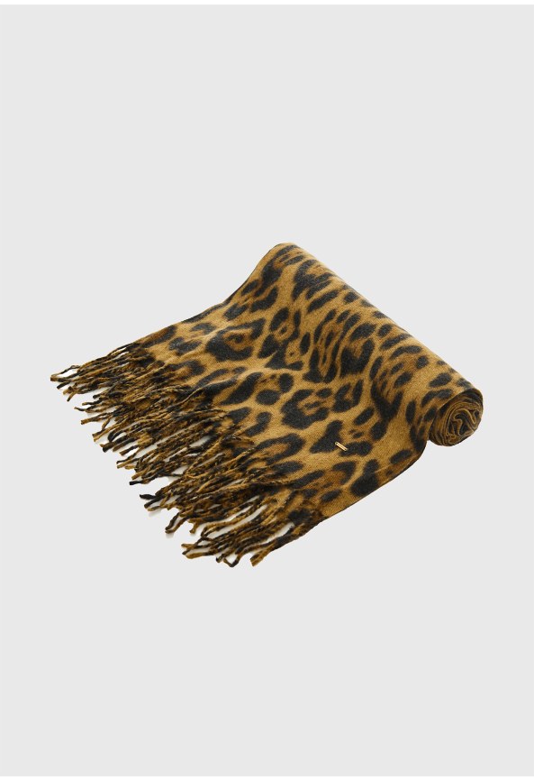 Γυναικείο κασκόλ με animal print μοτίβο