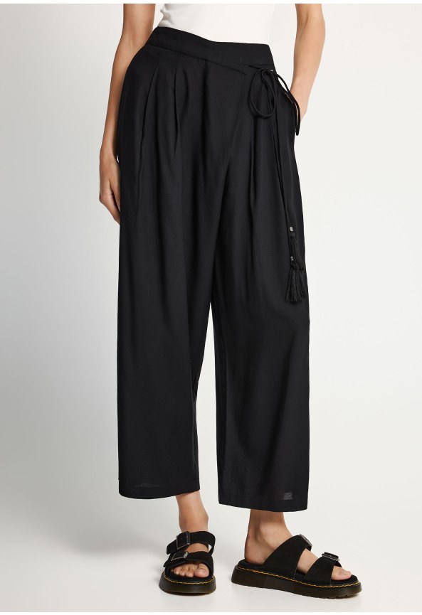 Women's viscose wrapover pants