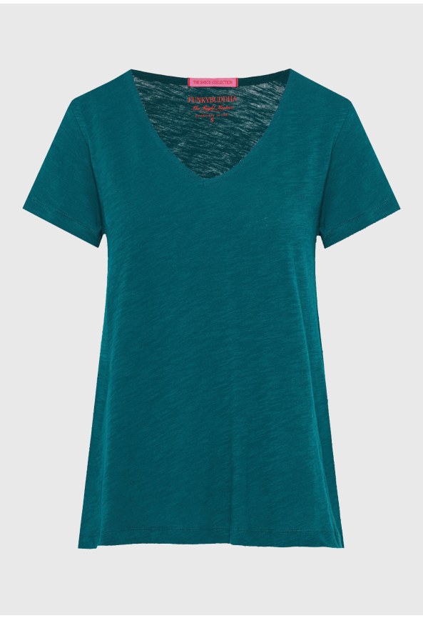 T-shirt με V λαιμόκοψη - The basics collection