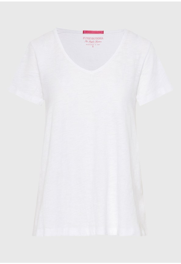 T-shirt με V λαιμόκοψη - The basics collection