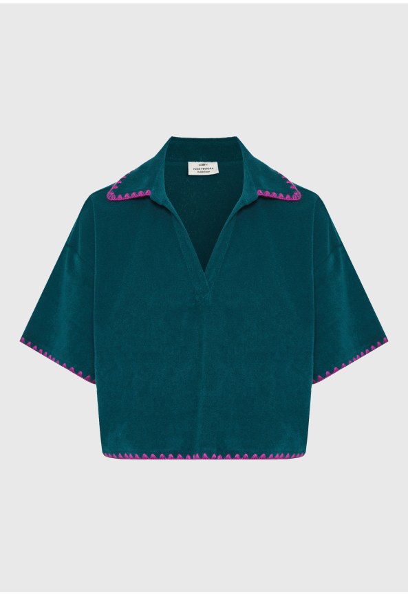 Γυναικεία πετσετέ μπλούζα πόλο