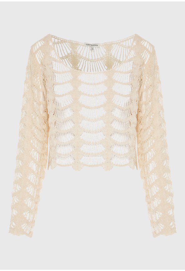 Women's loose knit blouse