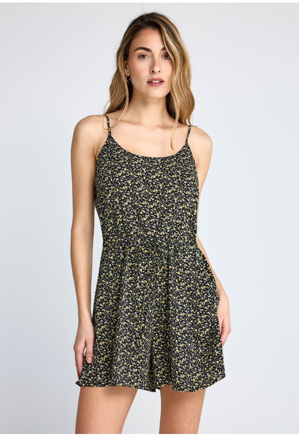 Γυναικεία φλοράλ ολόσωμη φόρμα