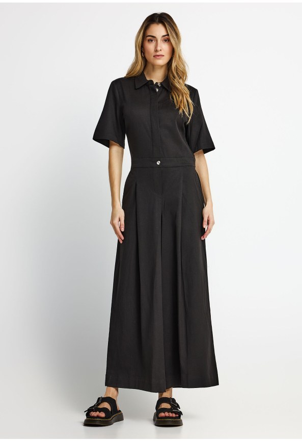 Ολόσωμη φόρμα lyocell με γιακά