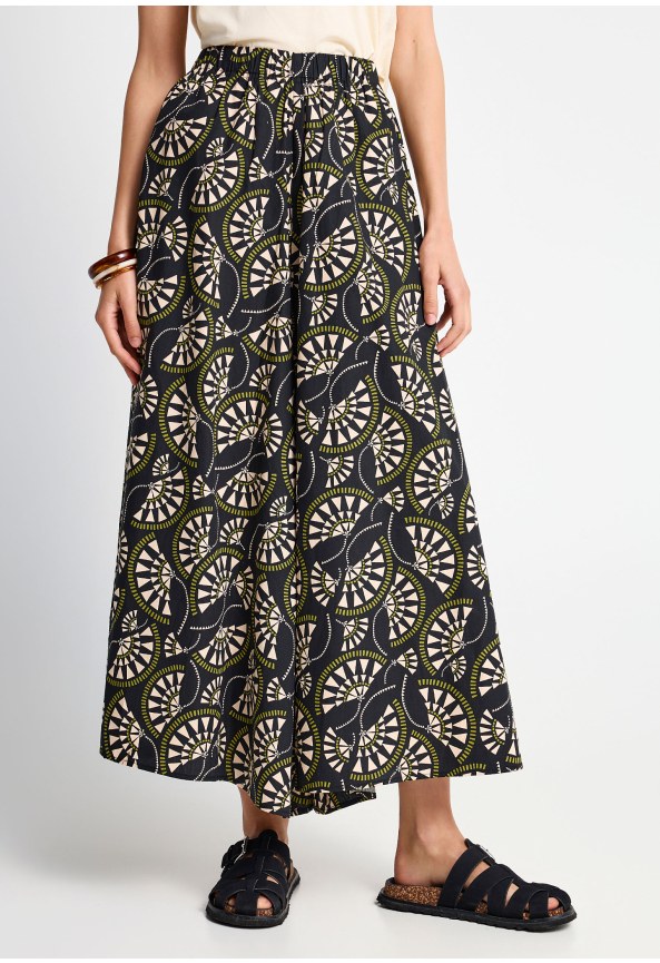 Women's wide leg cotton pants
