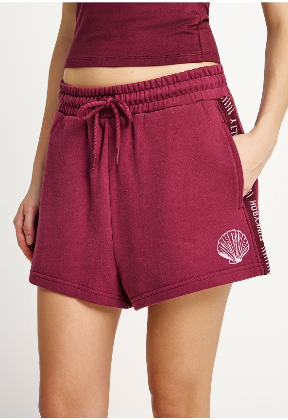Women's printed loose shorts