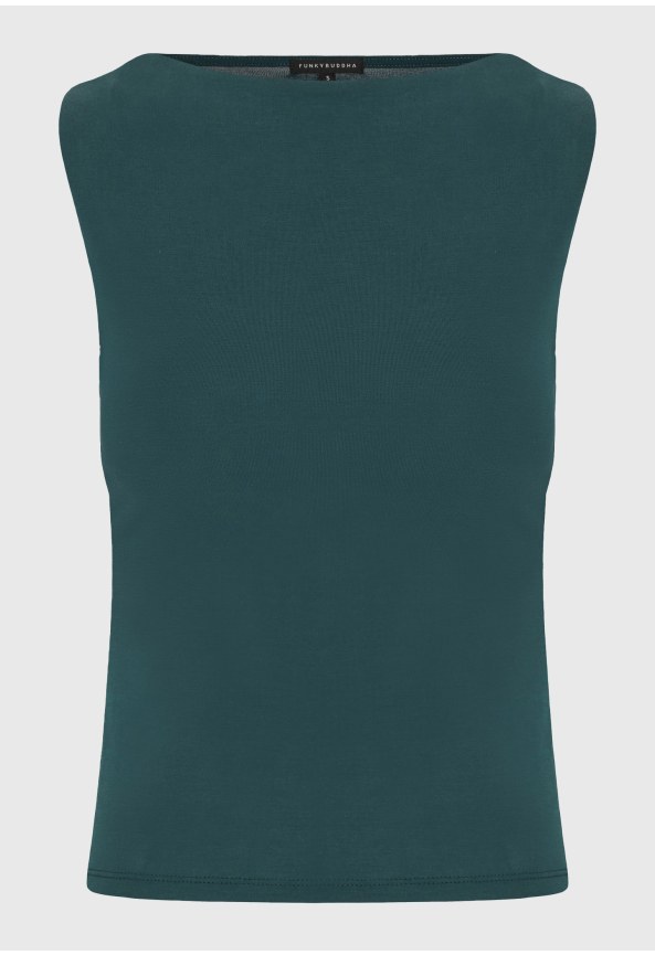 Γυναικείο αμάνικο top από μοντάλ