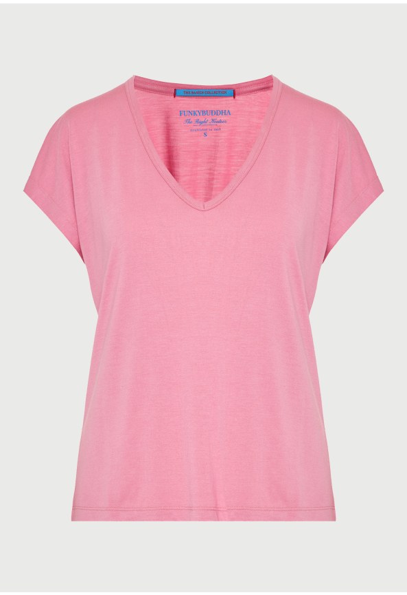 Γυναικείο t-shirt με V λαιμόκοψη - The basics collection