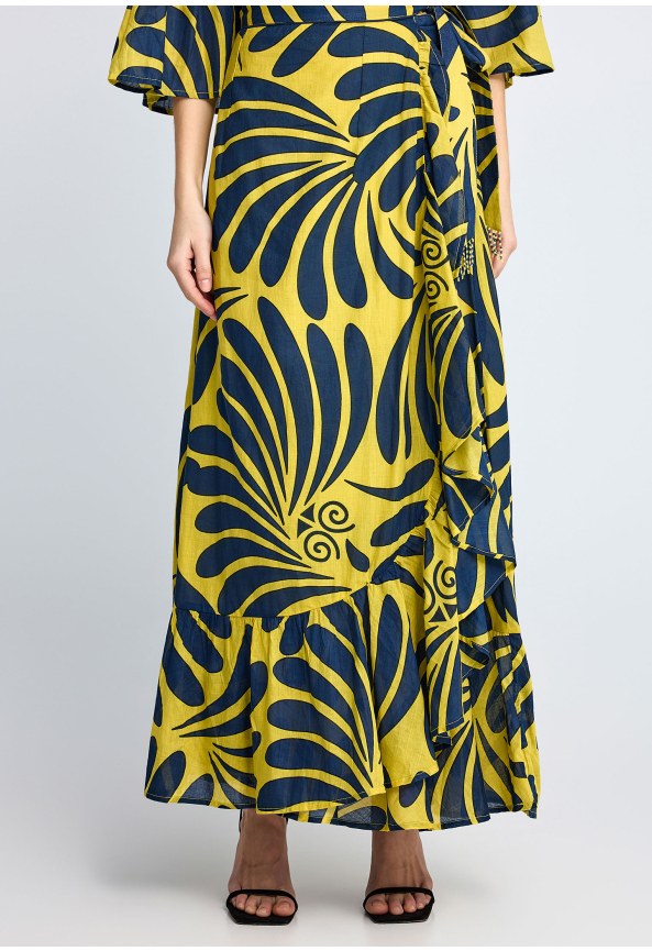 Κρουαζέ φούστα με βολάν