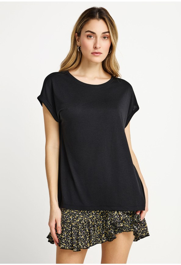 Γυναικείο t-shirt με στρογγυλή λαιμόκοψη - The basic collection