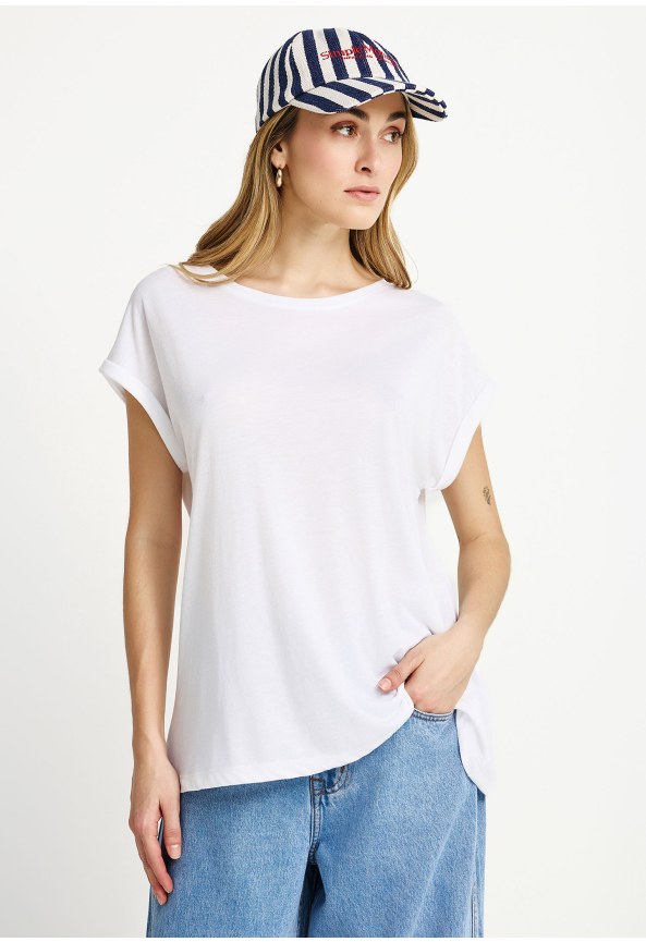 Γυναικείο t-shirt με στρογγυλή λαιμόκοψη - The basic collection