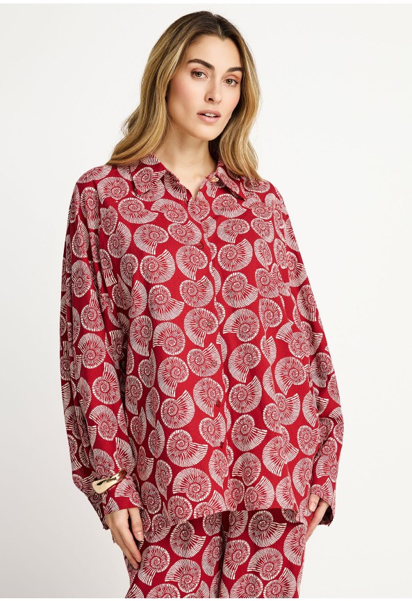 Γυναικείο πουκάμισο linen blend