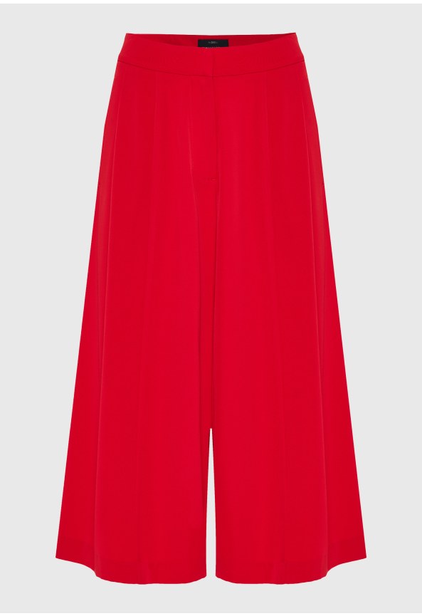 Culotte pants with pleats