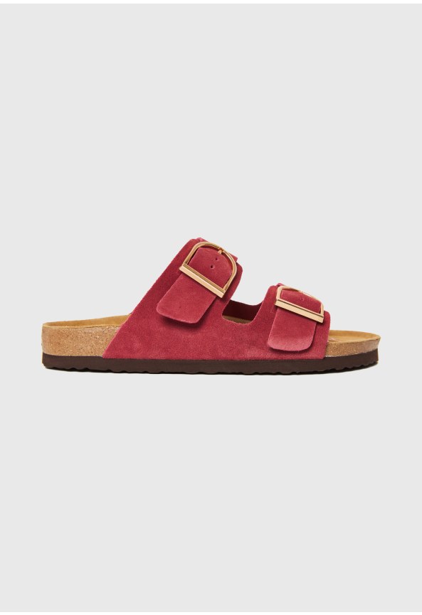Γυναικεία suede σανδάλια