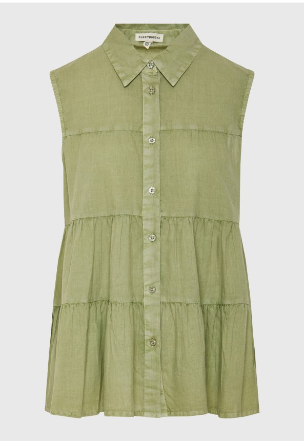 Women's shirt with ruffles