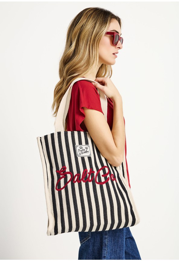 Ριγέ tote τσάντα Salt Co.