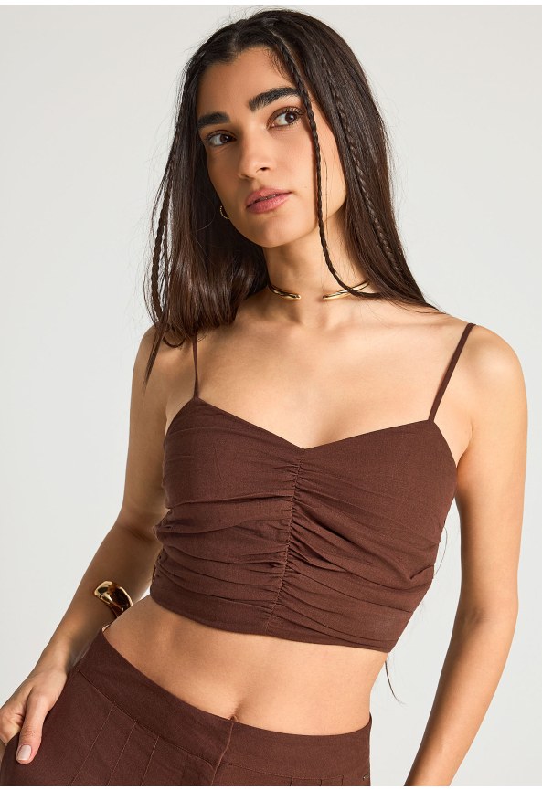 Γυναικείο εφαρμοστό cropped τοπ