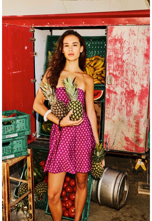 Women's strapless mini dress