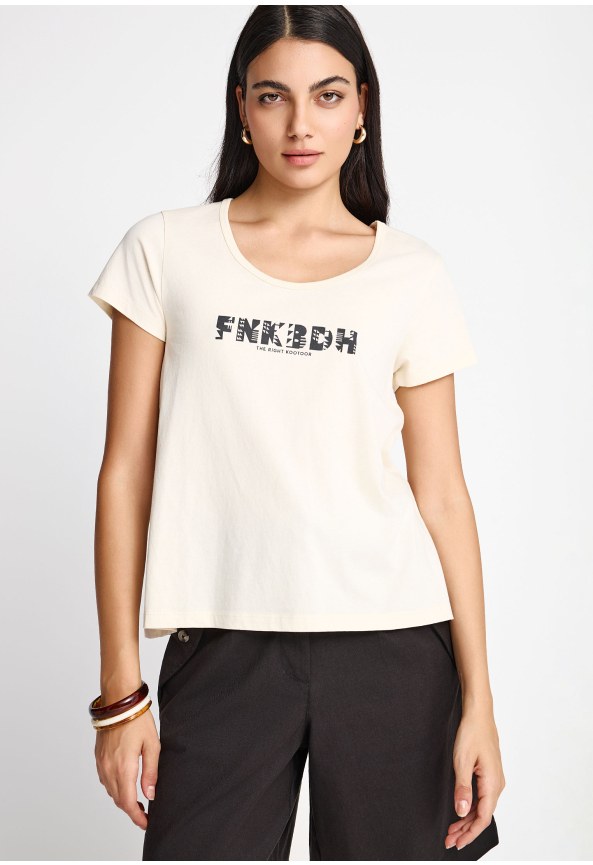 T-shirt από οργανικό βαμβάκι και τύπωμα