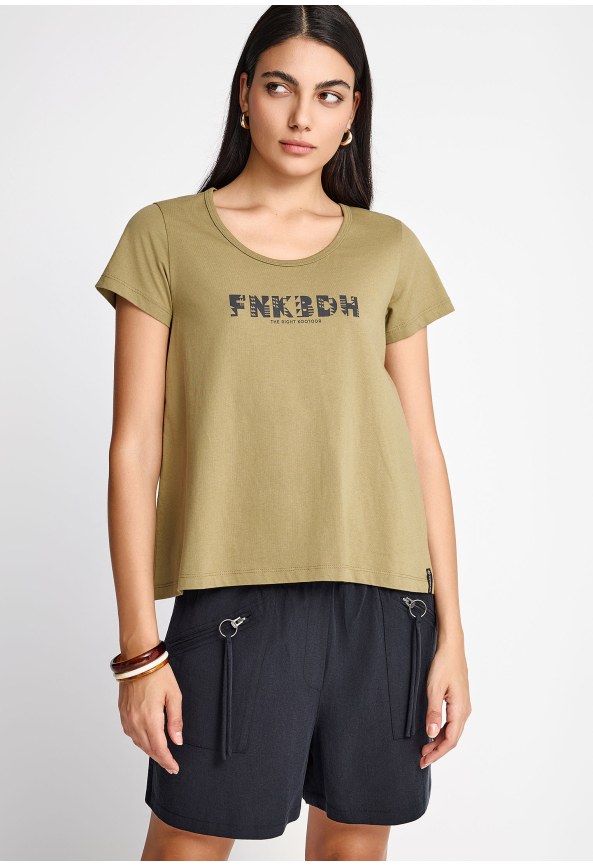 T-shirt από οργανικό βαμβάκι και τύπωμα