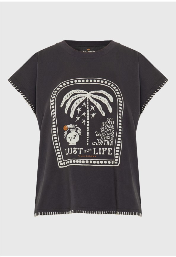 Γυναικείο relaxed t-shirt με τύπωμα