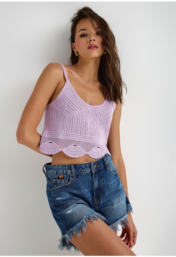 Crochet crop top