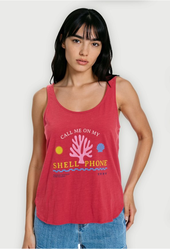 Women's printed tank top