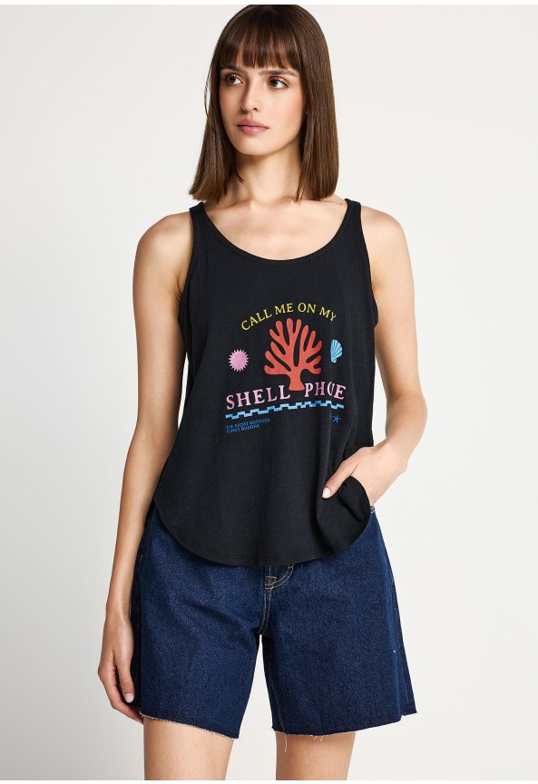 Women's printed tank top
