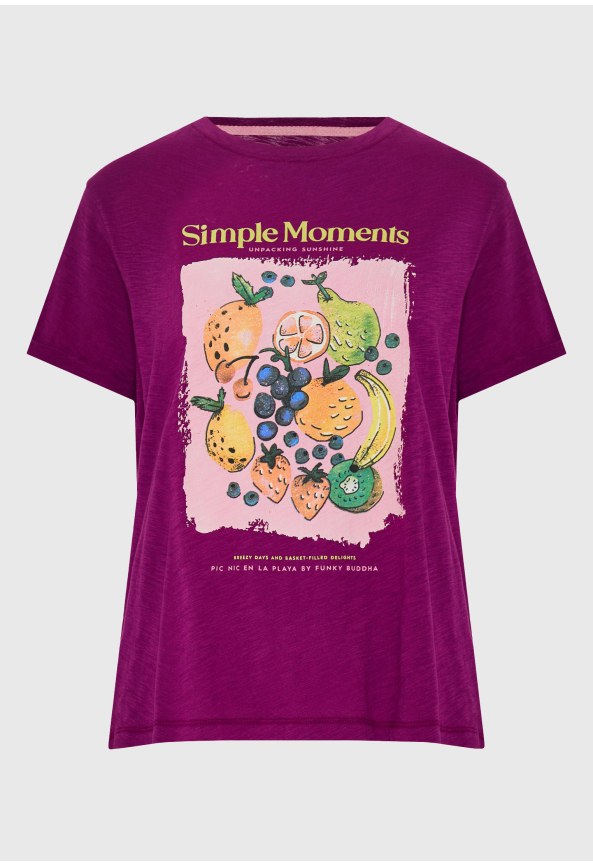 Γυναικείο βαμβακερό t-shirt με τύπωμα