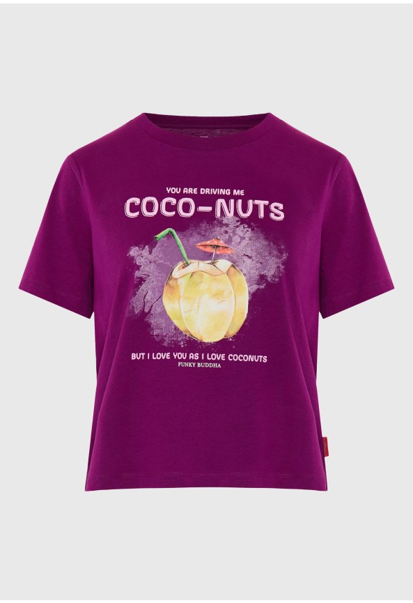 Γυναικείο βαμβακερό t-shirt με τύπωμα