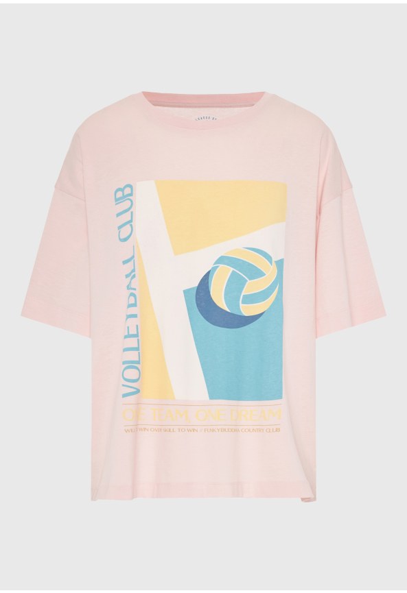 Γυναικείο βαμβακερό t-shirt με τύπωμα