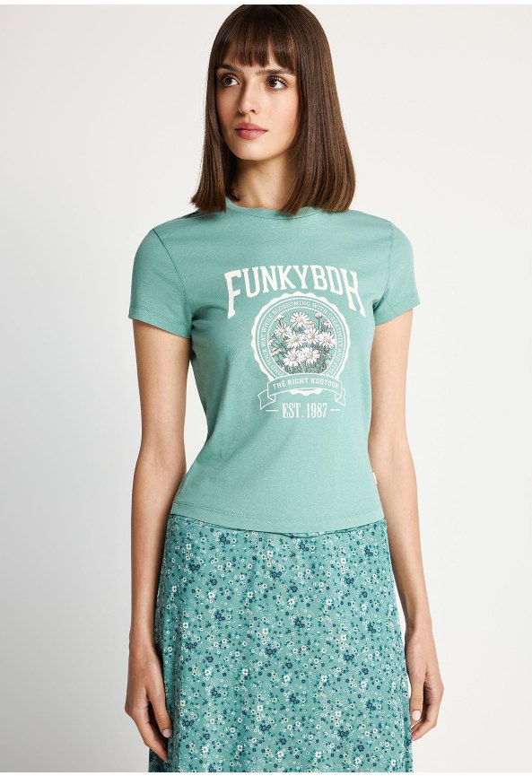 Women's cotton t-shirt with print