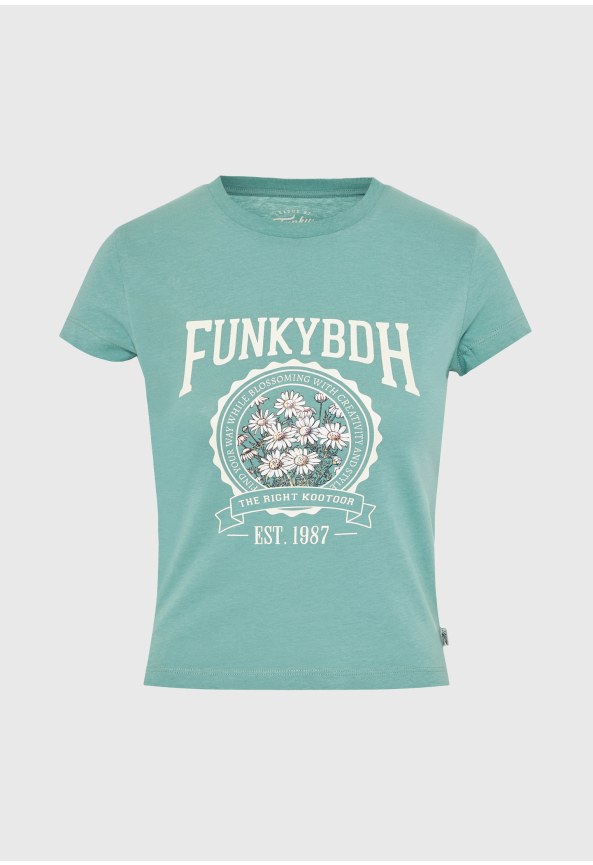 Γυναικείο βαμβακερό t-shirt με τύπωμα