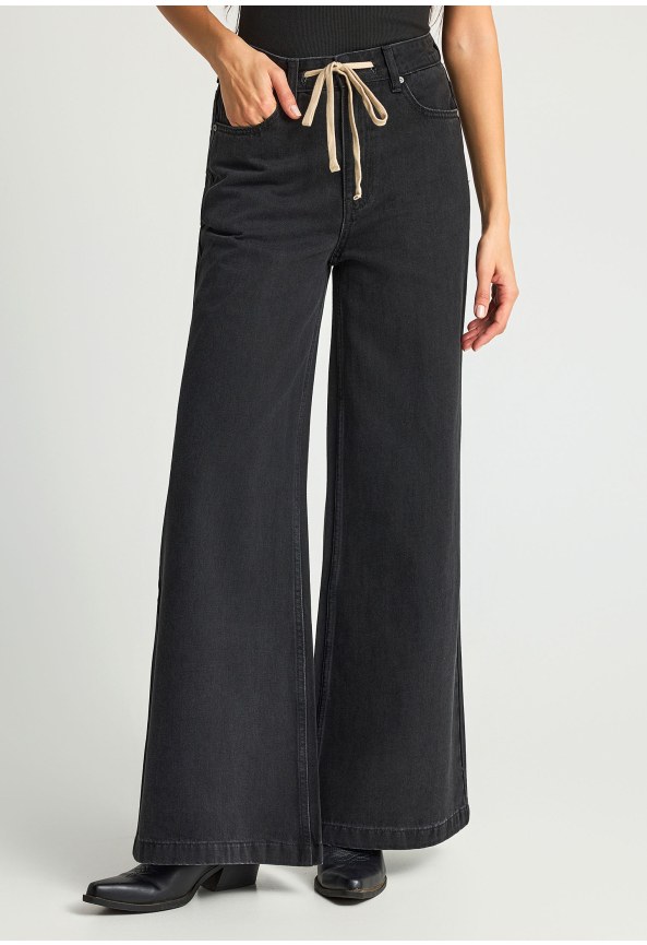 Γυναικείο wide leg jean παντελόνι