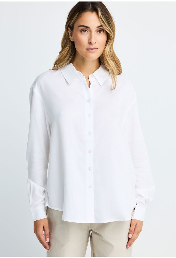Women's long-sleeved basic shirt