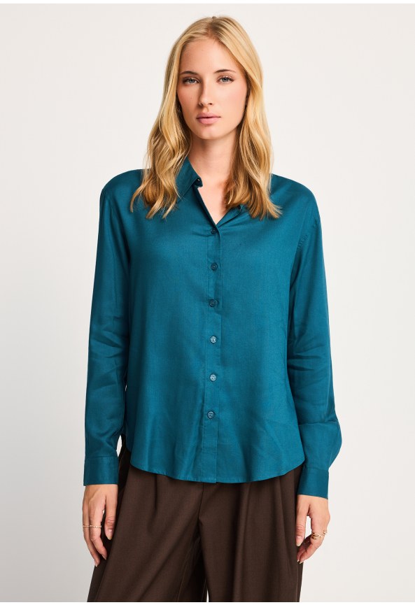Women's long-sleeved basic shirt