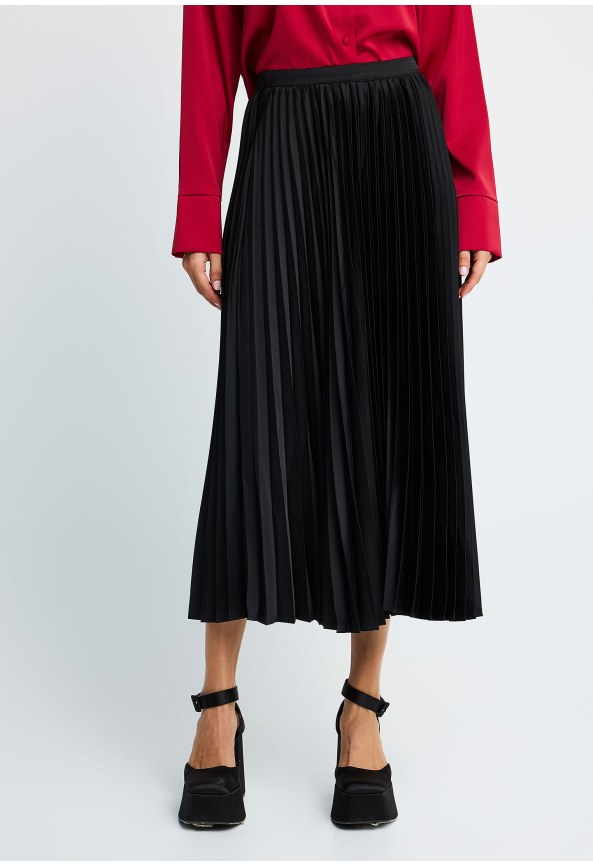 Women's midi pleated skirt