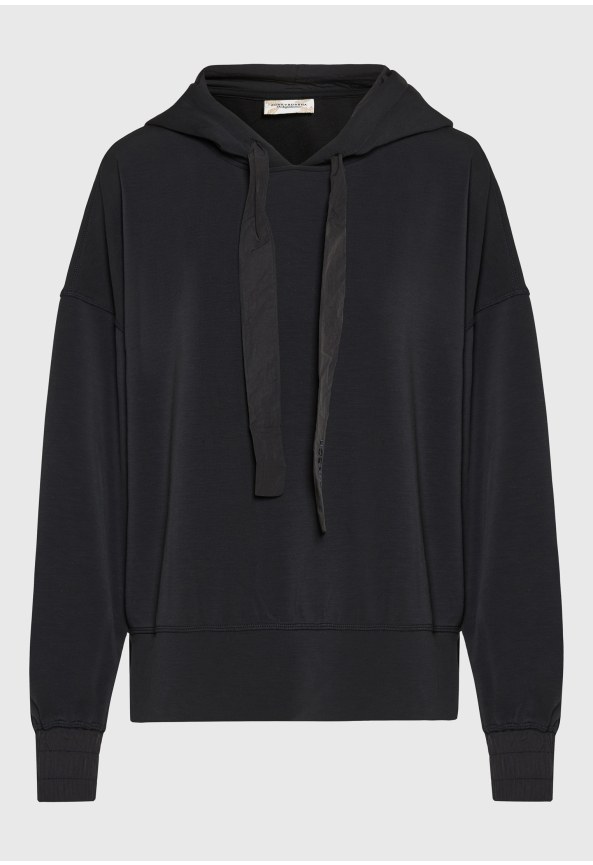 Women's loose soft modal blend overhead hoodie