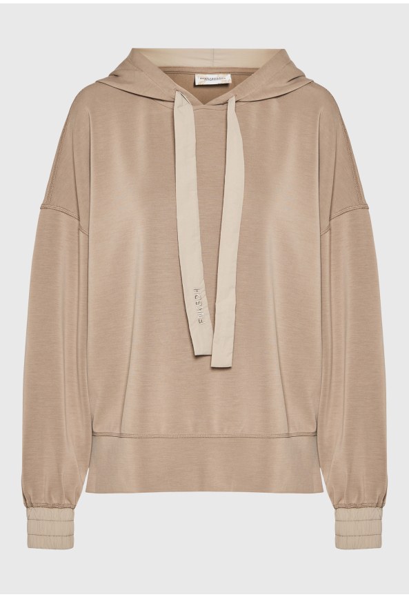 Women's loose soft modal blend overhead hoodie