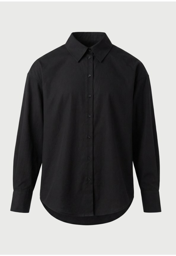 Women's relaxed fit faux suede shirt