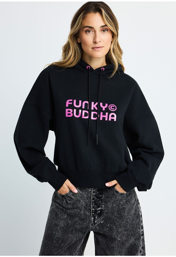 Women's cropped logo overhead hoodie
