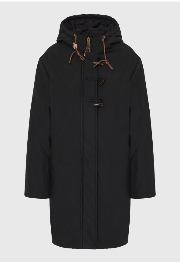 Γυναικείο μακρύ puffer coat με κουκούλα